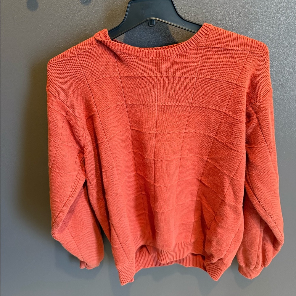 Men’s Vintage Arrow Orange Sweater - Large